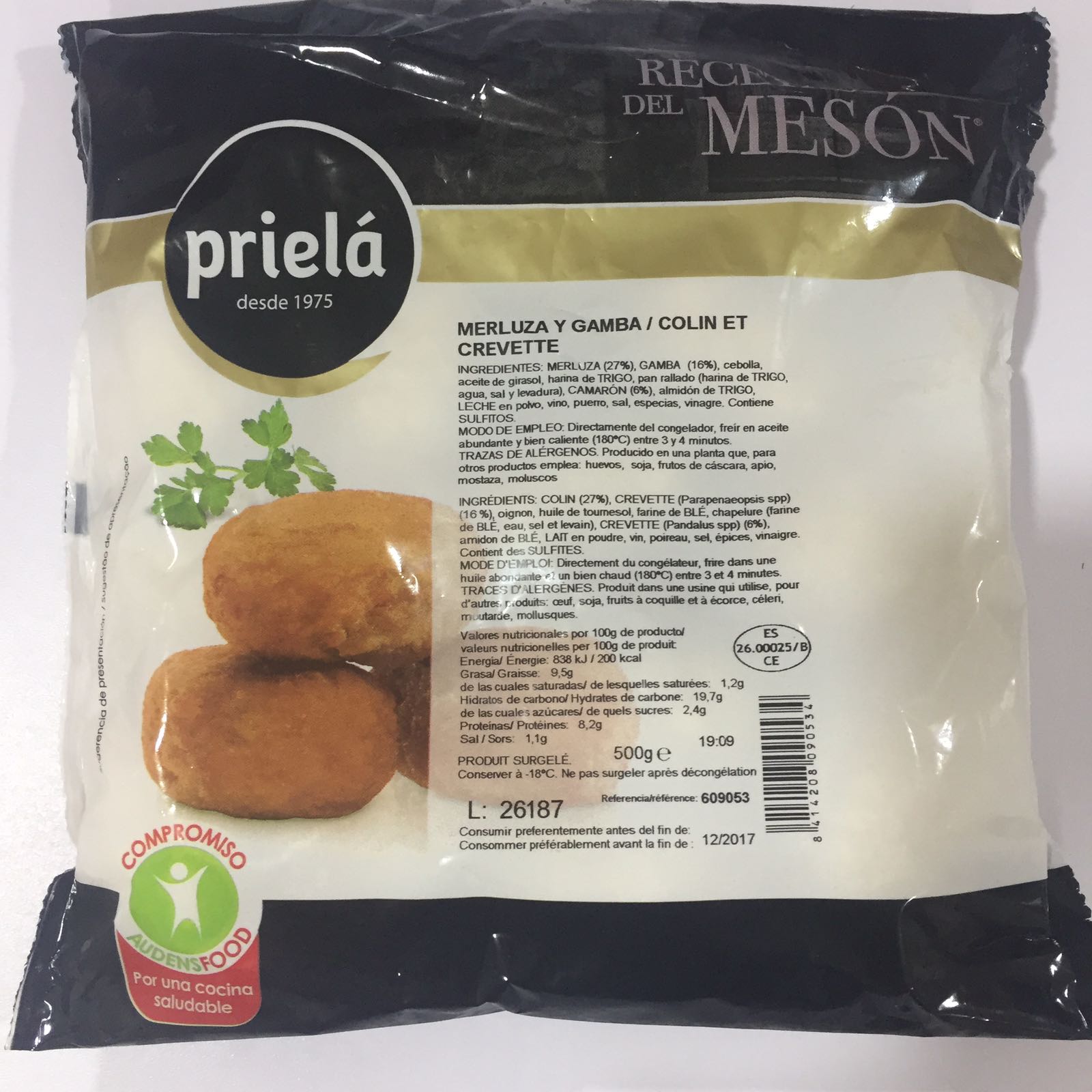 CROQUETA MZA. Y GAMBAS PRIELA (8X500GR)