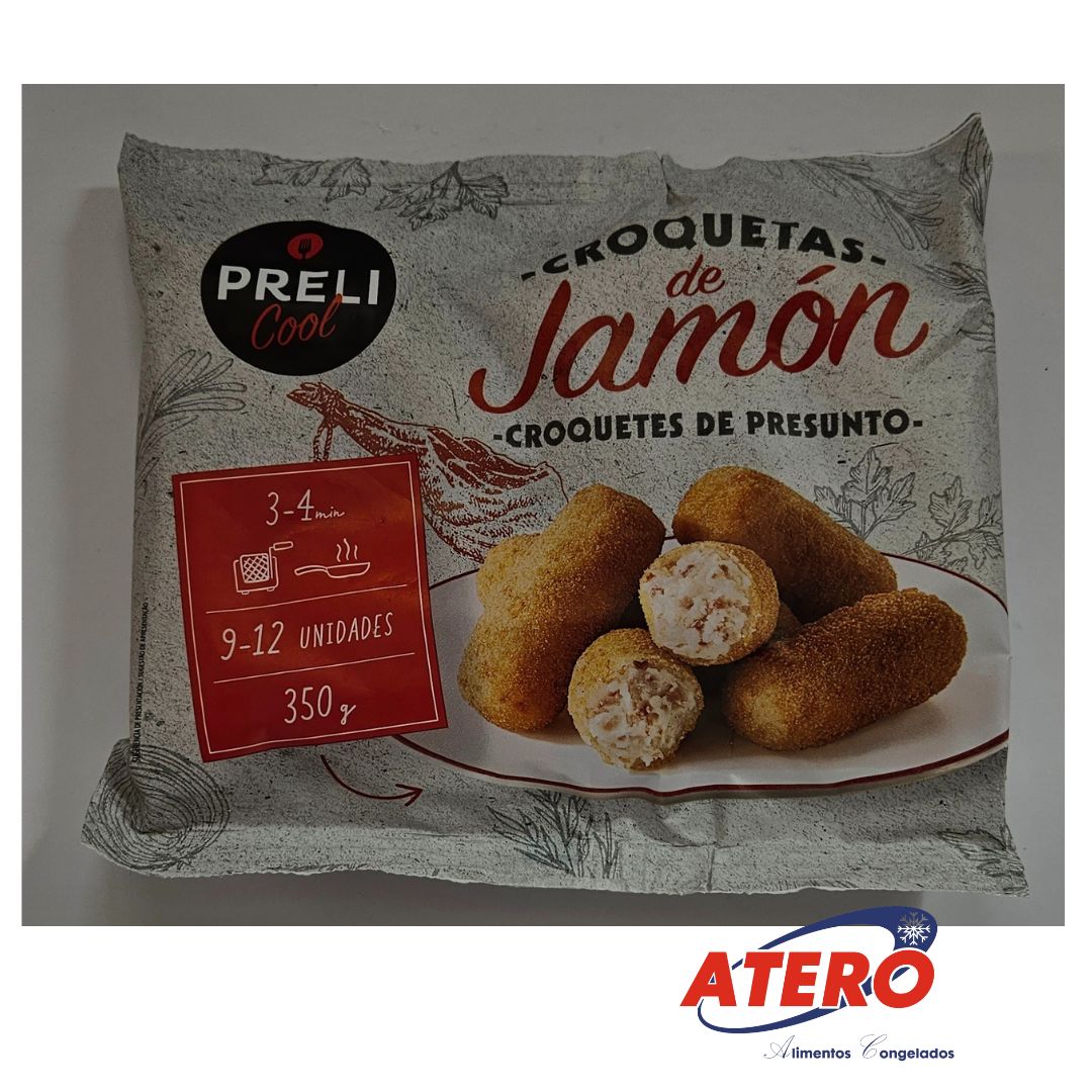 CROQUETA ABUELA JAMON PRELI 11X350GR