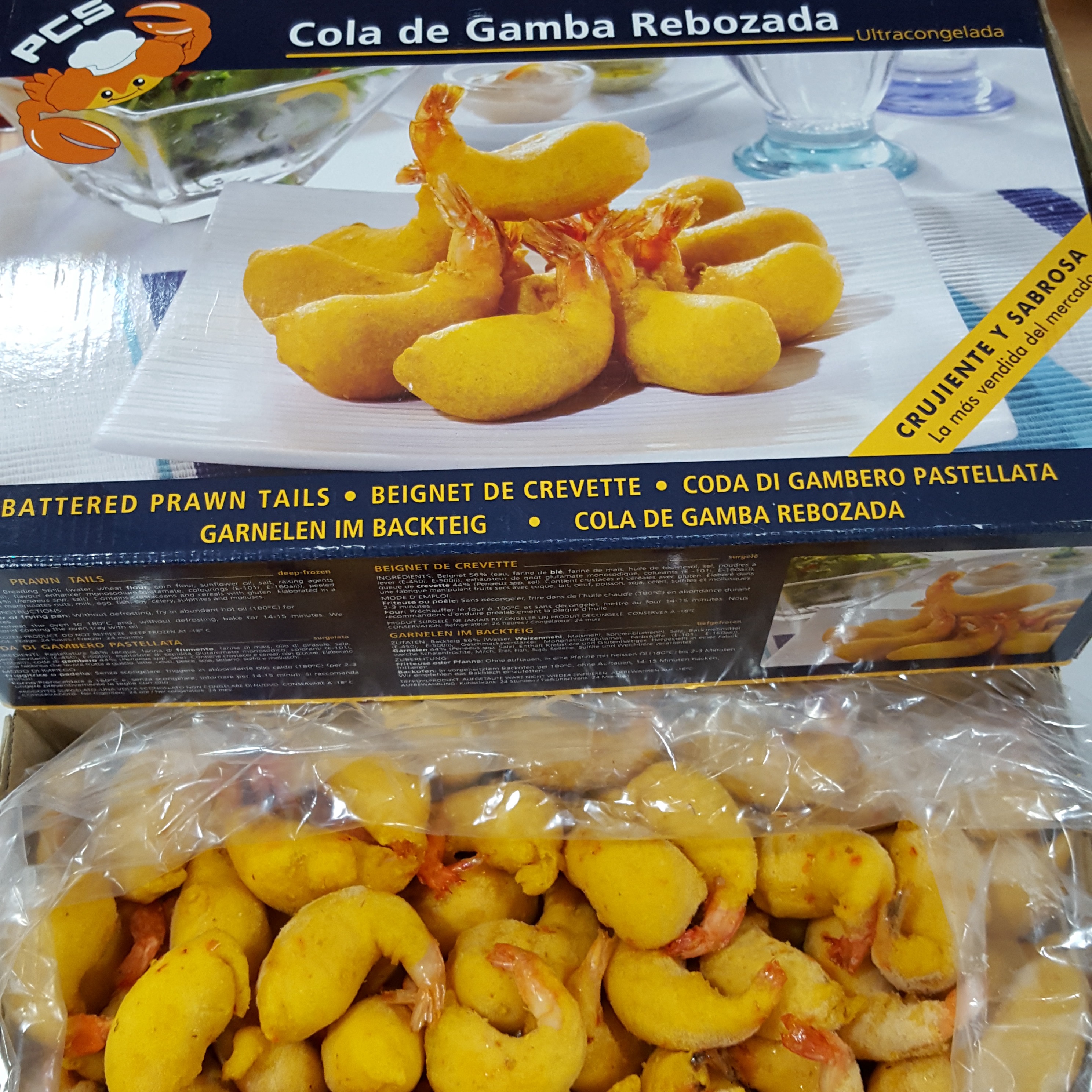 GAMBA REBOZADA  PCS (2KG)