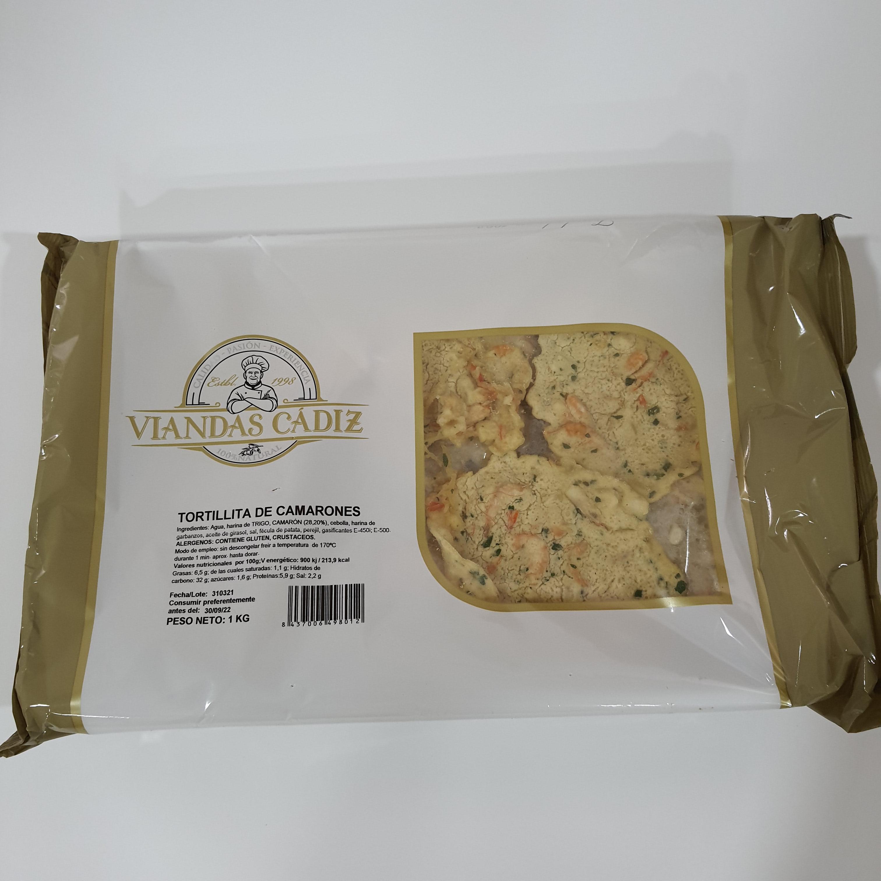 TORTILLITAS CAMARON VIANDAS 3X1KG