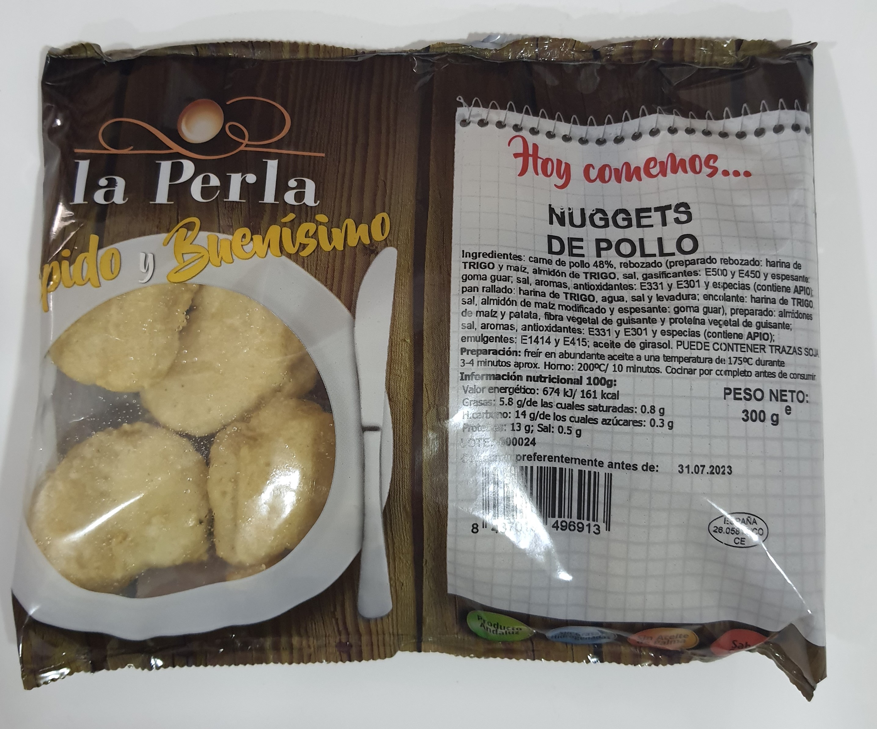 NUGGETS DE POLLO LA PERLA 12X300G
