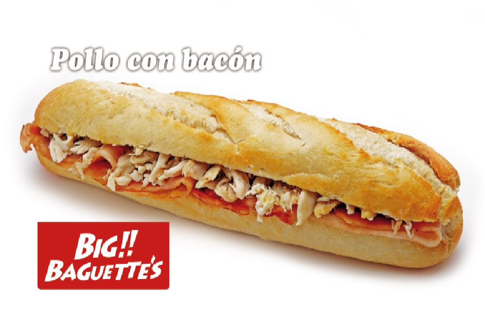 BIG BAGUETTES POLLO CON BACON 10X6UN