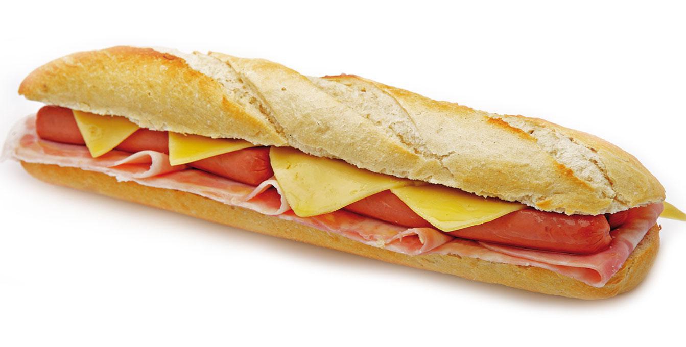 BIG BAGUETTES SALCHICAS & BACON 10X6UN