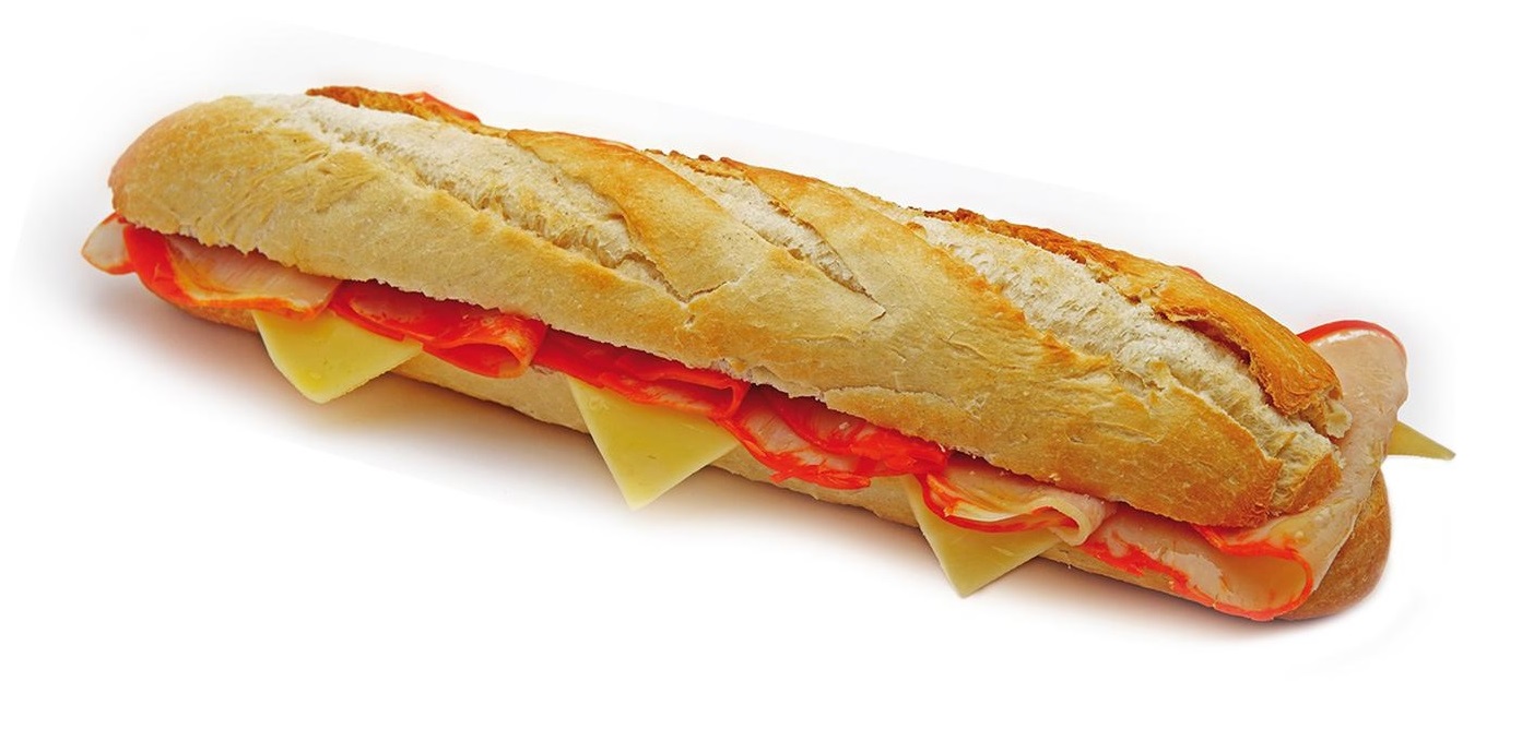 BIG BAGUETTES LOMO CON QUESO 10X6UN