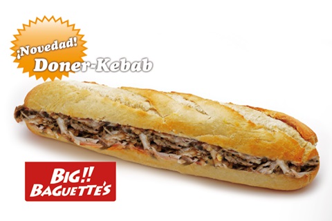 BIG BAGUETTES KEBAB TERNERA 10X6UN