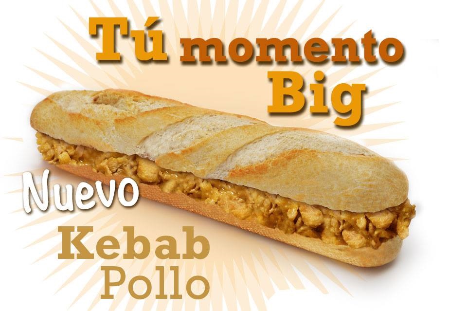 BIG BAGUETTES KEBAB POLLO 10X6UN