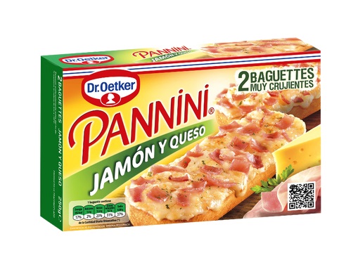 PANNINI JAMON Y QUESO DR.OETKER 10X250GR