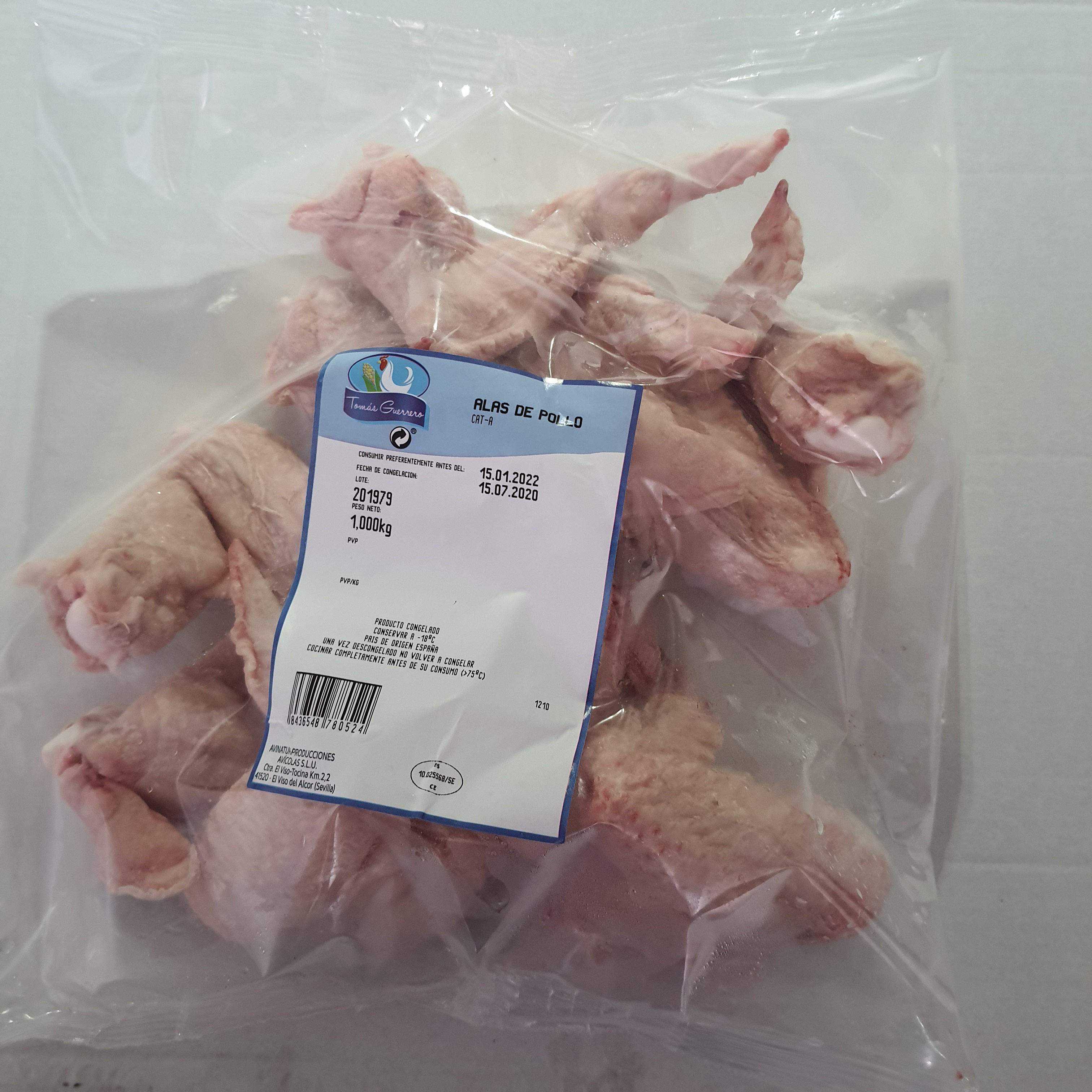 BOLSA ALAS DE POLLO AVI NATUR 10X1KG