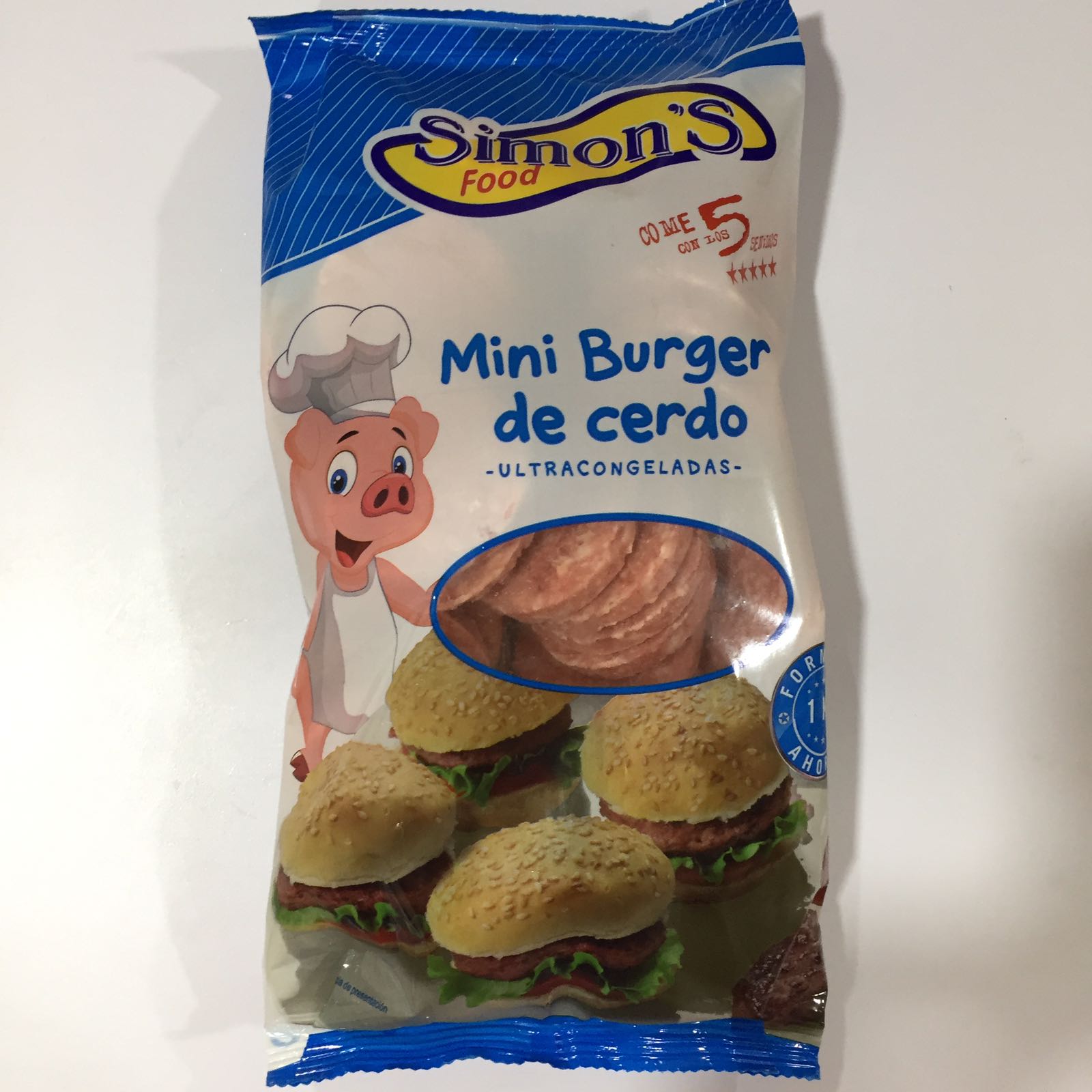 MINI HAMBURGUESA DE CERDO SIMON´S 4X1KG