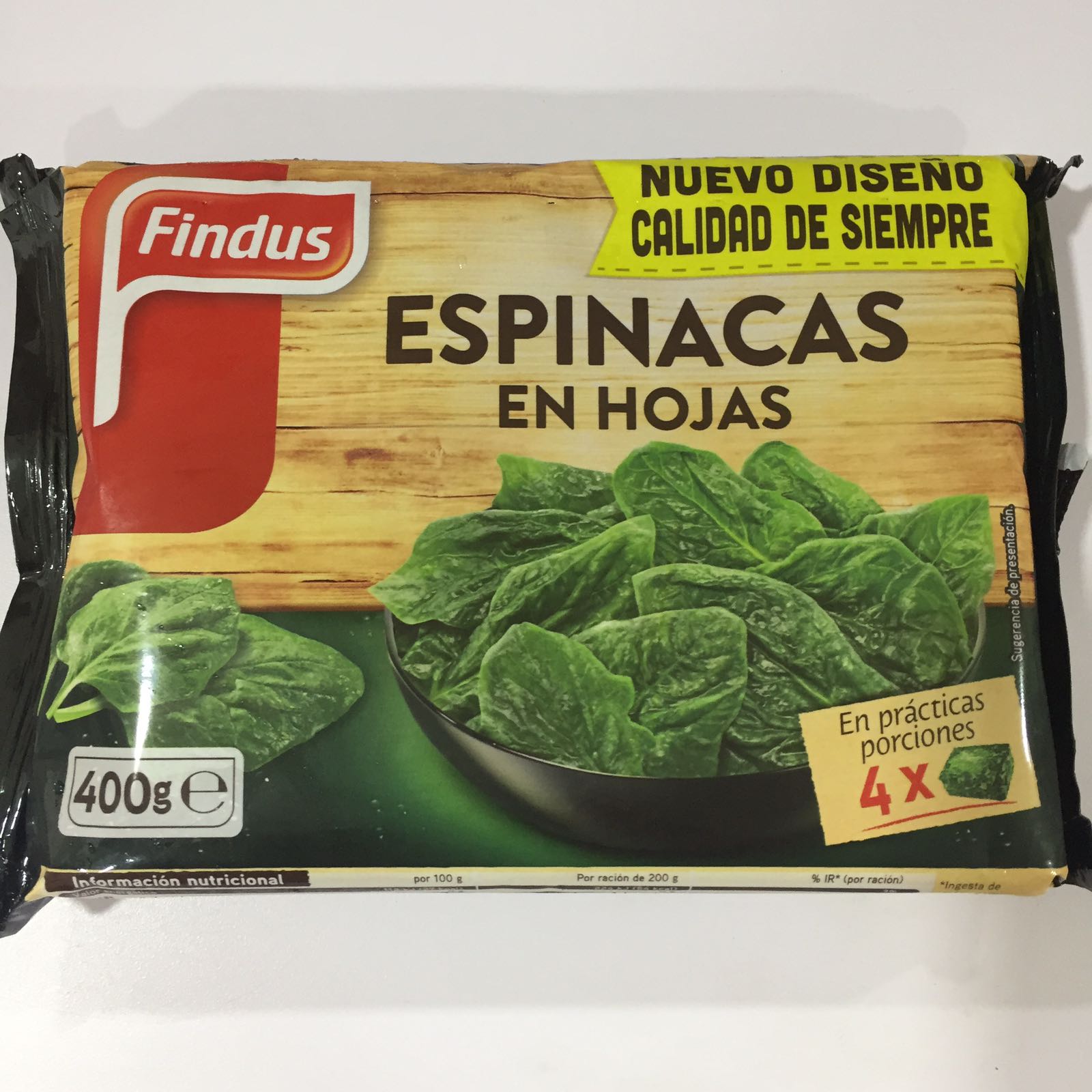 ESPINACA HOJA FINDUS 18X440GR