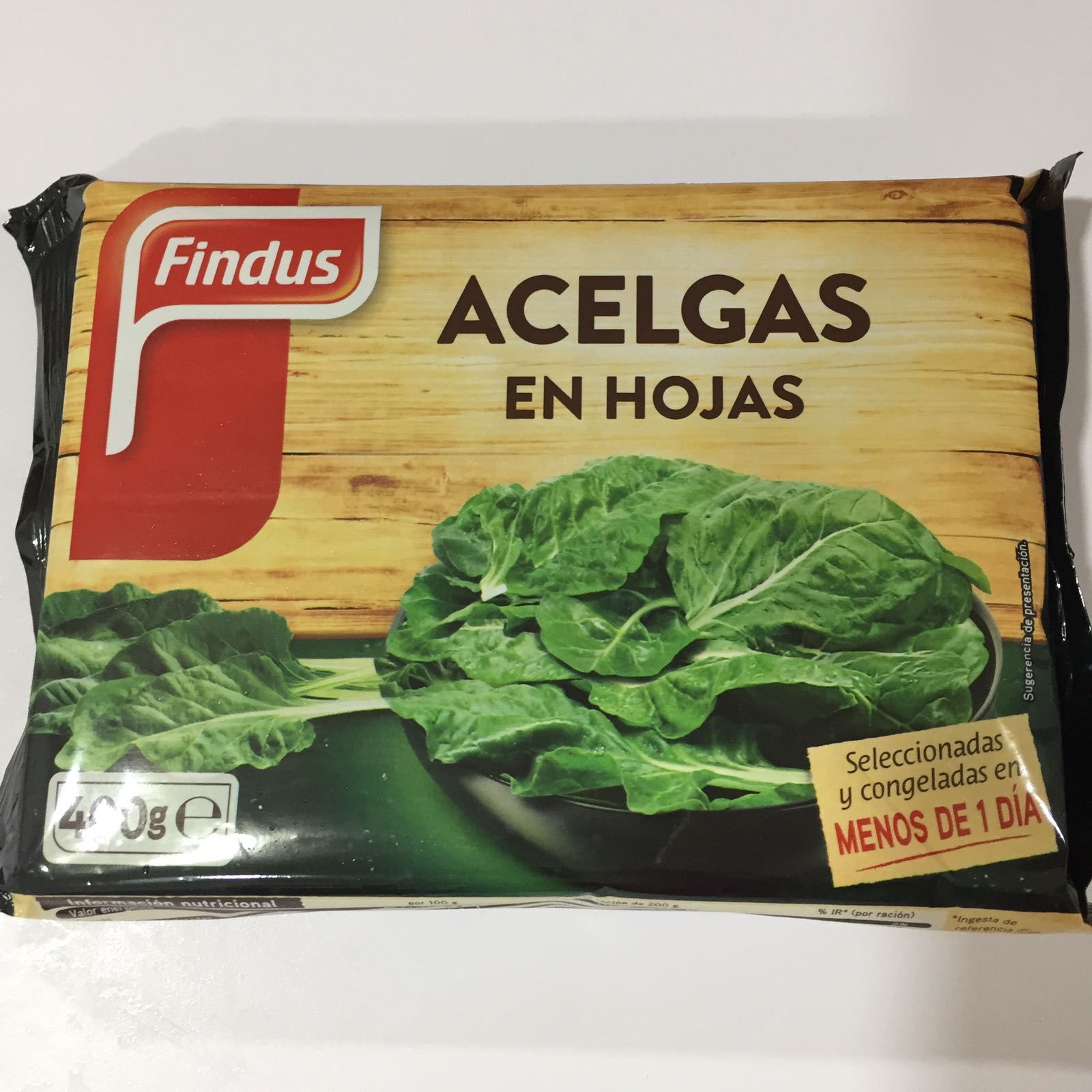 ACELGAS HOJA FINDUS 18X400GR