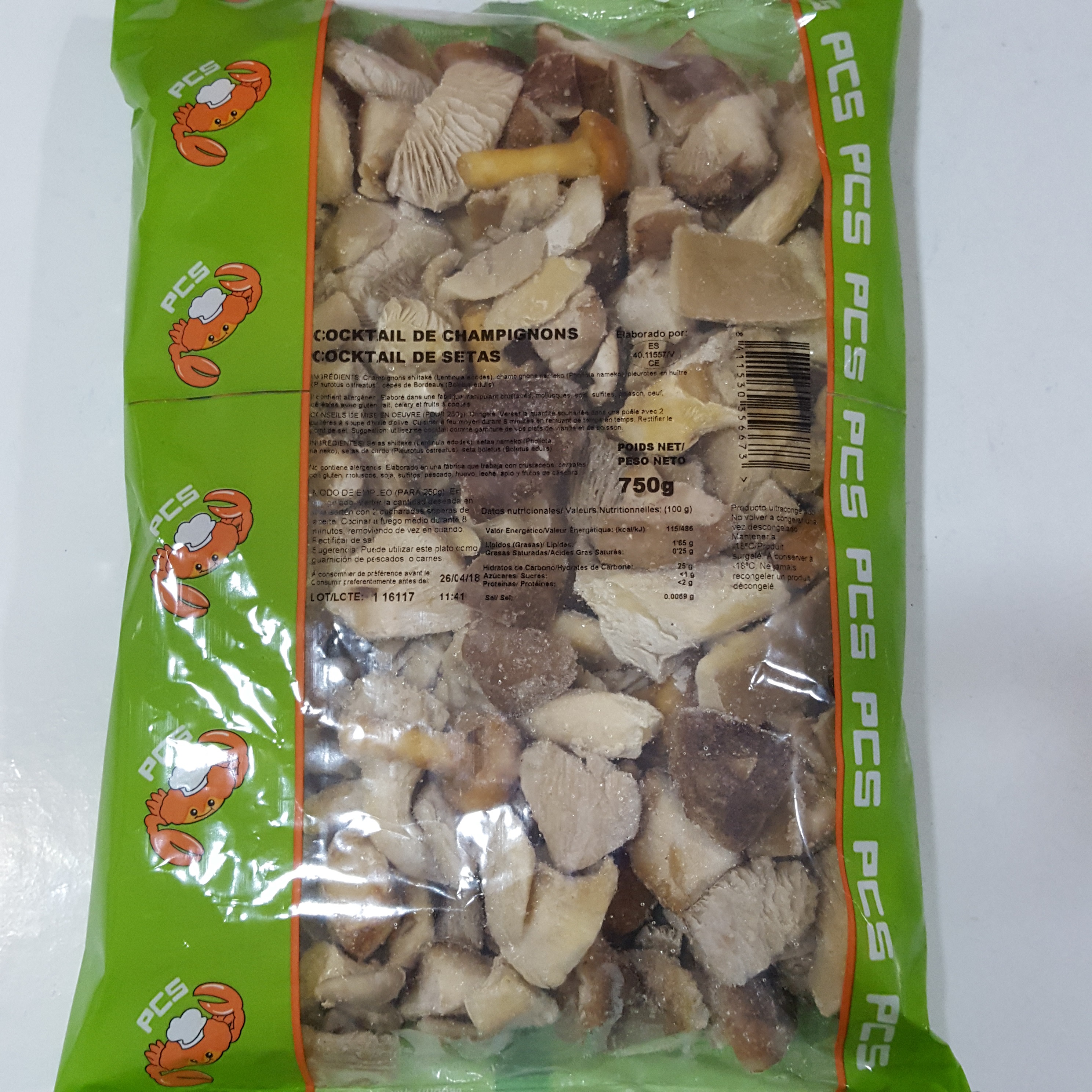 COCKTAIL SETAS PCS 6X750GR
