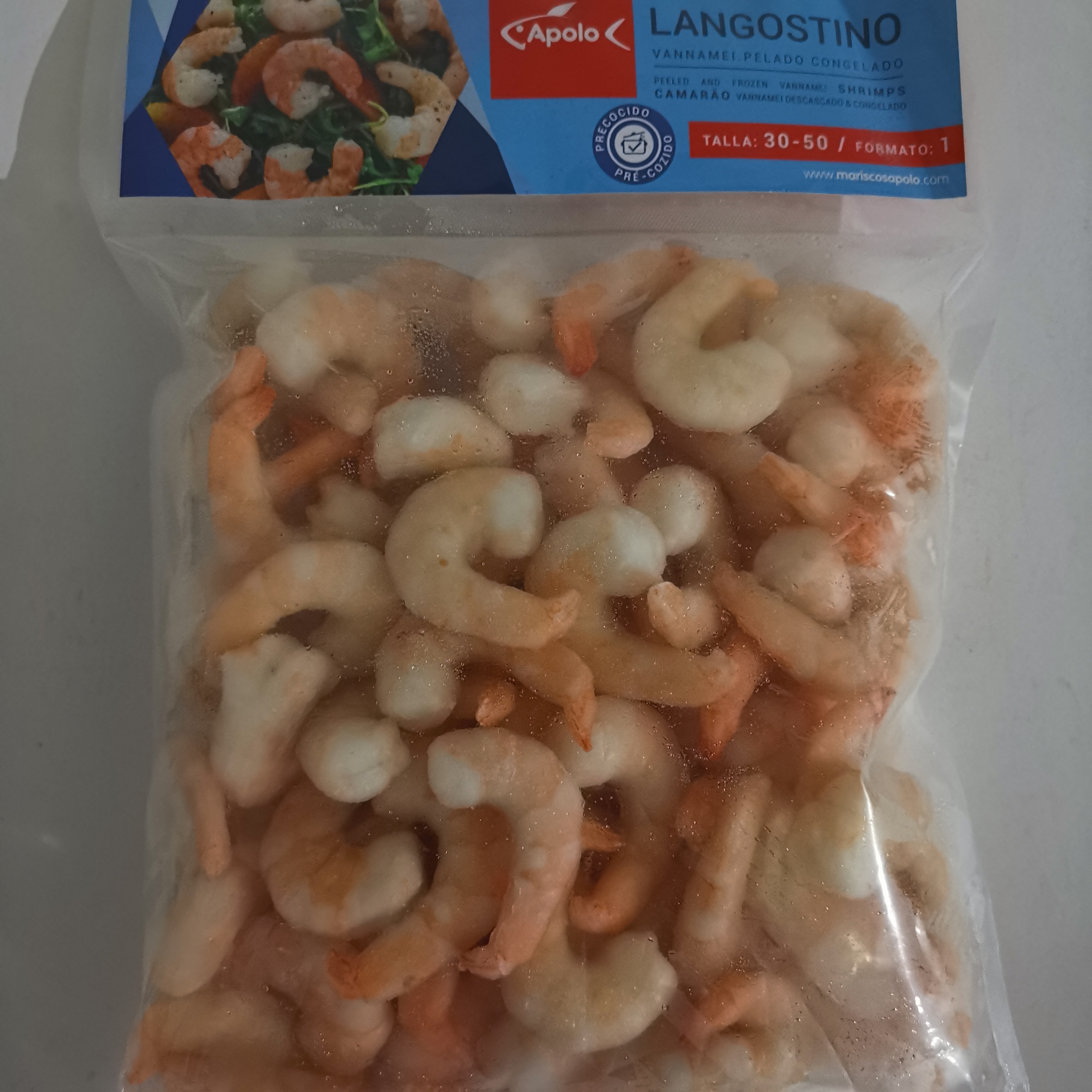 LANGOSTINO PELADO 30/50 APOLO 10X1KG