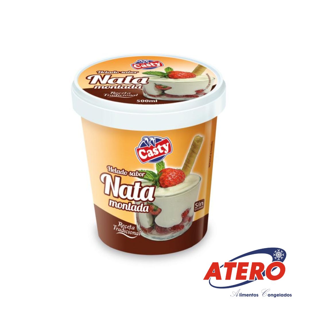 HELADO SABOR NATA MONTADA CASTY 12X500ML.