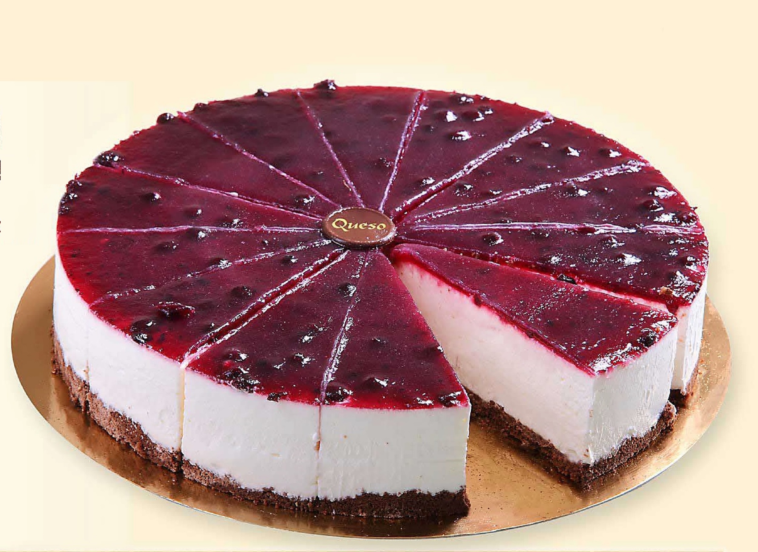 TARTA MOUSSE QUESO CON ARANDANOS (1.65KG)