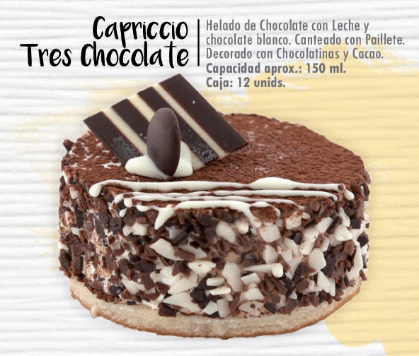 CAPRICCIO TRES CHOCOLATES (12UN)